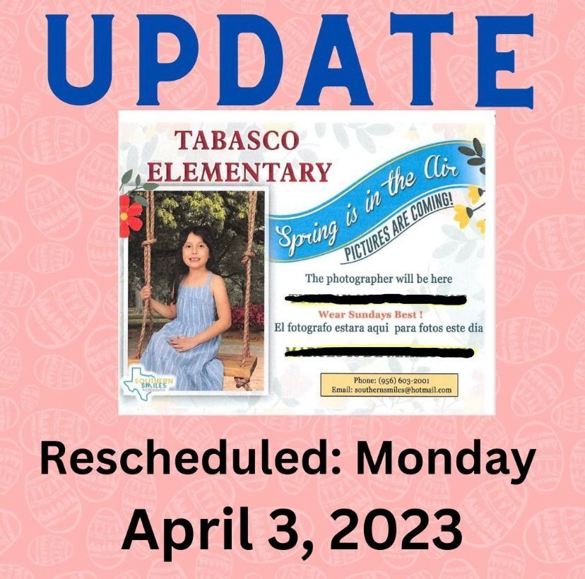 spring pictures rescheduled