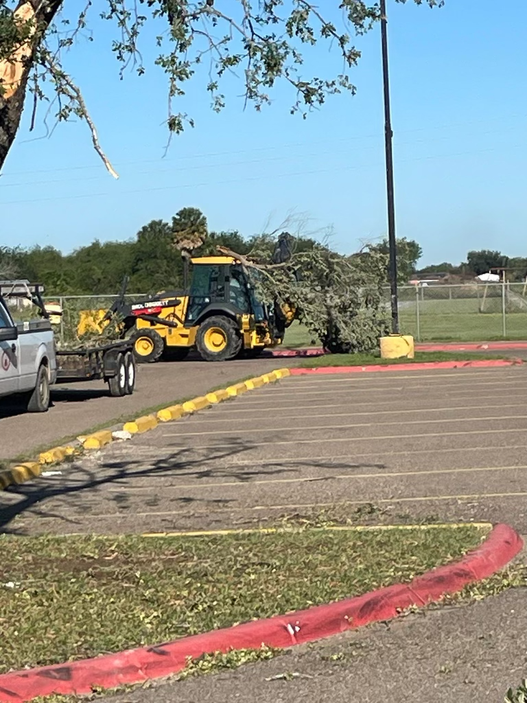 We want to take a moment to recognize and thank the hardworking staff from the Operations Department who are tirelessly working to remove debris from across our district. Your dedication and commitment to ensuring the safety and well-being of our community is truly inspiring. We understand that the past few days have been challenging, but your hard work has made a significant difference in the lives of our students and their families. We are proud to be a part of such a dedicated team, and we are grateful for everything you are doing to get our district back on track for Tuesday morning. Thank you for your unwavering commitment to our community and La Joya ISD. 