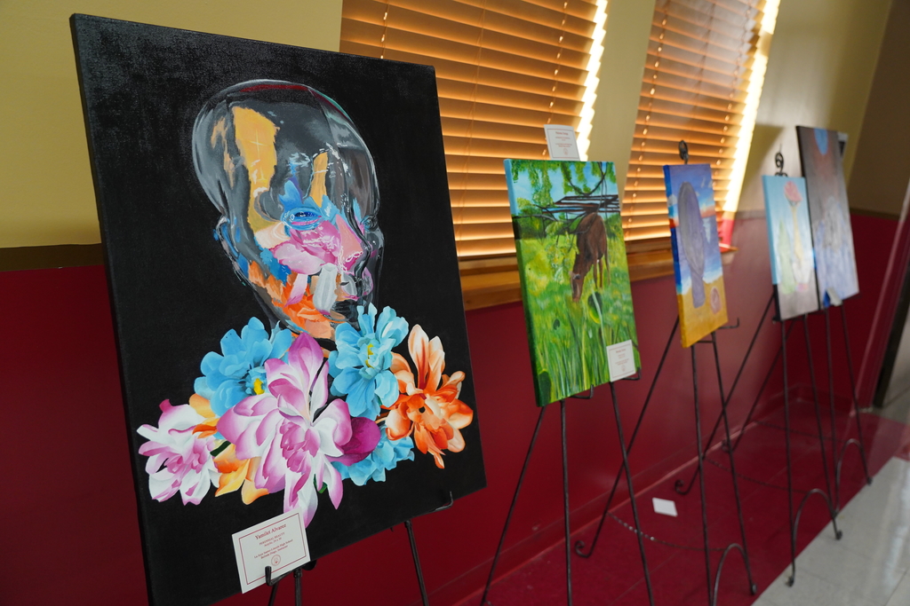 We are thrilled to extend a warm invitation to the entire community for a truly enchanting event - our annual Art Gallery Reception! This year's reception promises to be an extraordinary celebration of creativity, talent, and artistic expression.  Date: May 11th Time: 5:00 PM - 7:00 PM Location: [Venue Name/Address]  Our gallery will be transformed into a captivating space showcasing an incredible collection of artwork from talented students across all grades in our district. From mesmerizing paintings and intricate sculptures to awe-inspiring photographs and imaginative mixed media pieces, this exhibit beautifully reflects the diversity and imagination of our budding artists.