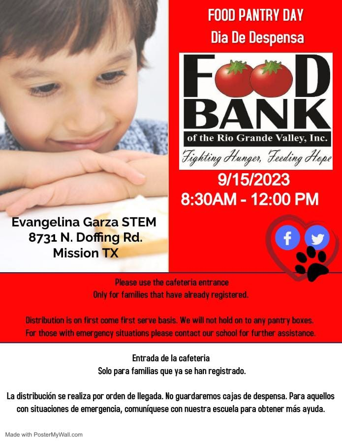 food bank distribution invitation flyer