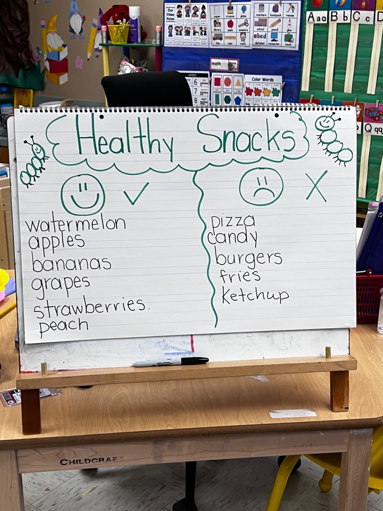 healthy snacks poster