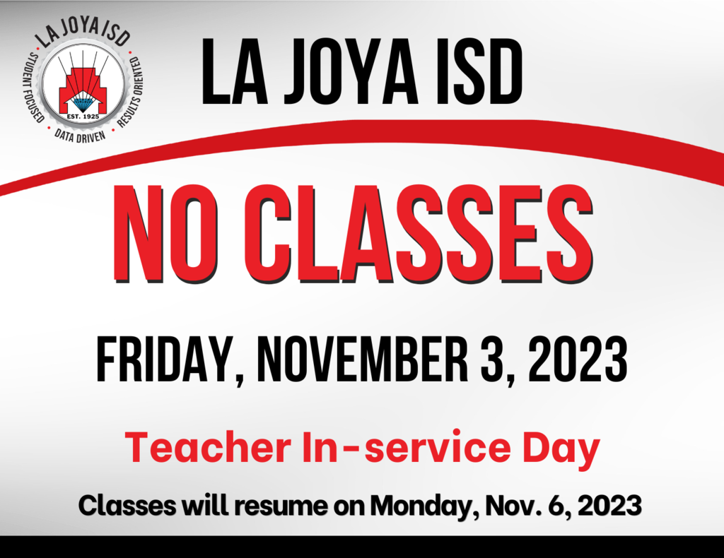 No Classes, In-service day for staff