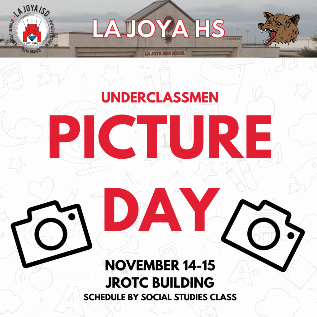 PICTURE DAY SCHEDULE