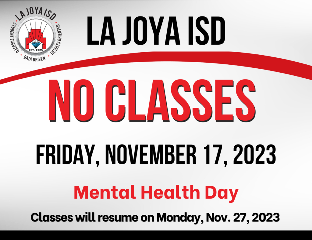 NO CLASSES on Friday, November 17, 2023.